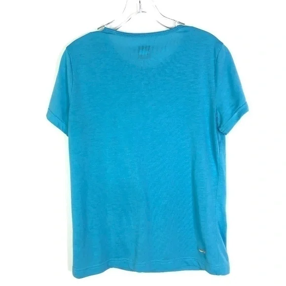 🦄2/$20 The North Face Turquoise Vaporwick Tee - Picture 5 of 7